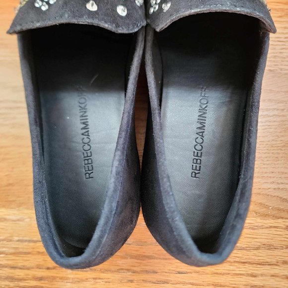 New Rebecca Minkoff Raine Embroidered Suede Loafers - Size 5 - Picture 3 of 8